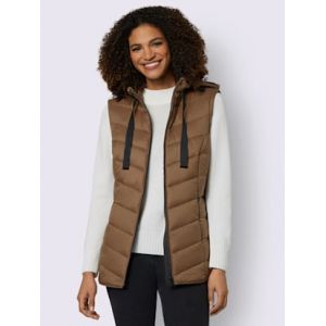 Doudoune manches amovibles - Collection L - marron - Taille 38