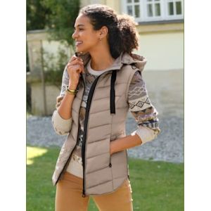 Doudoune manches amovibles - Collection L - beige - Taille 38