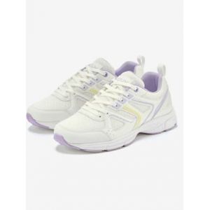 Baskets sneakers sportives et confortables avec contrefort rembourré - FCUK - blanc/citron vert/parme - Taille 43