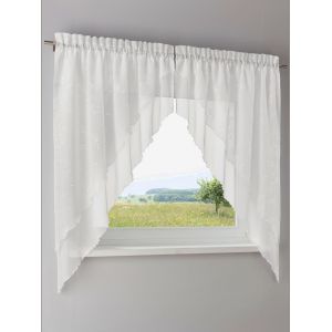 Voilage store doubl&eacute; - helline home - blanc - Taille 3