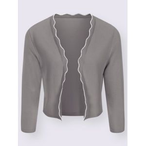 Bol&eacute;ro 55% coton - Fair Lady - gris pierre - Taille 48