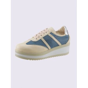 Chaussures à lacets de fabrication espagnole -  - beige-bleu - Taille 39
