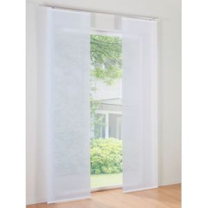 Panneau-rideaux rideaux coulissants unis - helline home - blanc - Taille 2