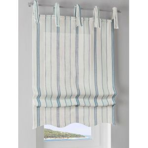 Joli store-bateau - helline home - blanc cass&eacute;-bleu - Taille 4