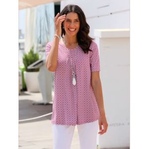Tunique avec viscose (ecovero) -  - bruyère-blanc imprimé - Taille 38