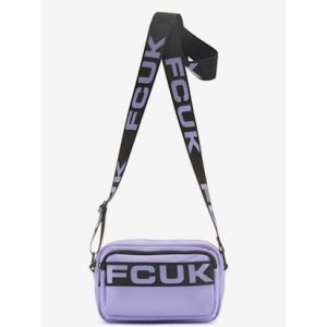 Mini-sac sportif avec logo imprimé tendance et bandoulière réglable - FCUK - parme - Taille 0