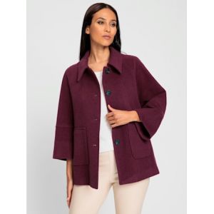 Veste 50% de laine - Rick Cardona - bordeaux - Taille 42