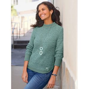 Pull qualit&eacute; tricot&eacute;e douce - Collection L - jade - Taille 38