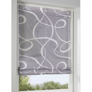 Store-bateau &agrave; &oelig;illets - helline home - gris-blanc - Taille 5