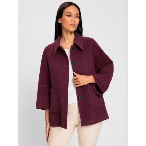 Veste 50% de laine - Rick Cardona - bordeaux - Taille 36