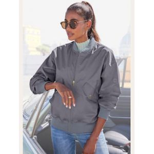 Blouson léger aux détails couleur or - French Connection - bleu - Taille M