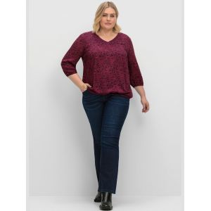 Tunique - Sheego - m&ucirc;re &agrave; motifs - Taille 56