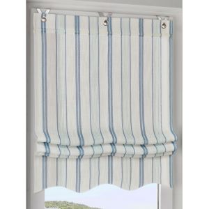 Joli store-bateau - helline home - blanc cass&eacute;-bleu - Taille 2