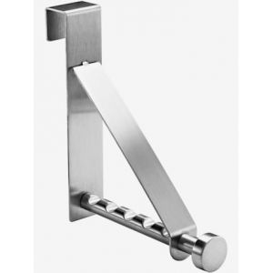 Portemanteau de porte inox bross&eacute; de qualit&eacute; - helline home - acier inoxydable - Taille 0