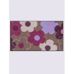 Paillasson pour int&eacute;rieur et zone ext&eacute;rieure couverte - helline home - taupe-m&ucirc;re &agrave; motifs - Taille 2