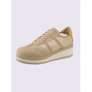 Chaussures à lacets de fabrication espagnole -  - sable-jaune à motifs - Taille 37