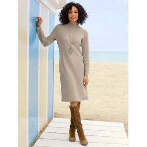 Robe en tricot 50% viscose - Linea Tesini - s&eacute;same chin&eacute; - Taille 36