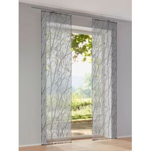 Panneau-rideaux rideaux coulissants modernes - helline home - gris - Taille 2