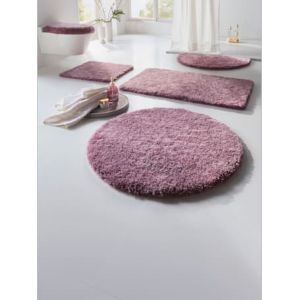 Tapis de bain 100% acrylique - helline home - mauve - Taille 2