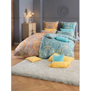 Linge de lit flanelle fine douce - Bierbaum - couleur or imprimé - Taille 2