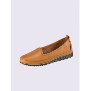 Trotteurs semelle int&eacute;rieure amovible en cuir -  - ambre - Taille 36