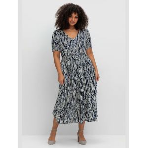 Robe longue - Sheego - myrtilles &agrave; motifs - Taille 42