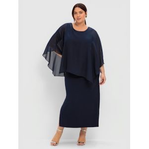 Robe de soir&eacute;e - Sheego - marine - Taille 42