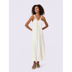 Robe à bretelles robe en jersey - Linea Tesini - écru - Taille 50