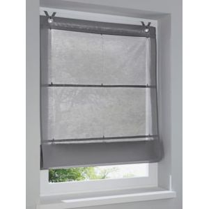 Store-bateau tissu uni - helline home - gris - Taille 6