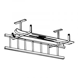 MOTTEZ - Crochet plafond en T - Tube &Oslash; 16mm - 46x60cm - B027V