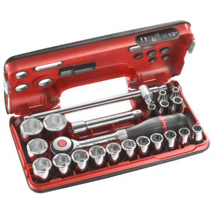 FACOM - Coffret 1/2'' avec cliquet manche rotatif - S.360DBOX4PB