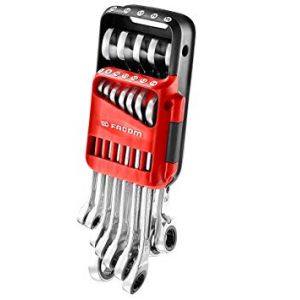 FACOM - 467B - Jeux de clés mixte à cliquet métrique et en pouces sur étui portatif - 467B.JP10PB