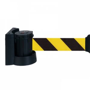 TOPCAR - Support mural &agrave; fixer avec sangle Jaune/Noir hachur&eacute; 3M - 2032032