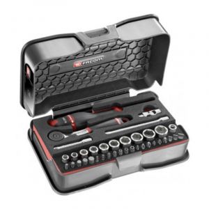 FACOM - Coffret cliquet + douilles 1/4'' 6 pans - R.161-6M6PB