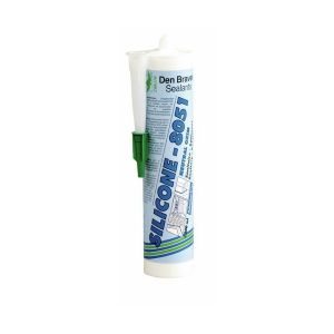 DEN BRAVEN - SILICONE 8051 - Mastic en silicone - Translucide - 300ml - SI80411301ZW25