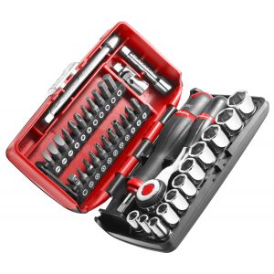 FACOM - Coffret de douilles 1/4'' 6 pans m&eacute;triques - - R.360NANOPB