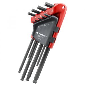 Jeu de 9 cl&eacute;s m&acirc;les longues 6 pans Facom 83SH.JPAAPB