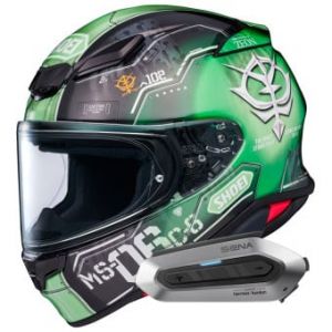 Casques int&eacute;graux NXR2 MS-06C-6 Zaku II TC4 + Intercom Sena SRL-EXT Harman Kardon