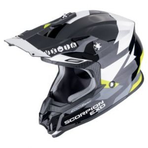 Casques Cross & Enduro VX-16 Evo Air Rod Black Yellow Fluo