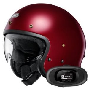 Casques Jet J.O2 Garnet Metallic + Kit bluetooth 5R Lite Solo