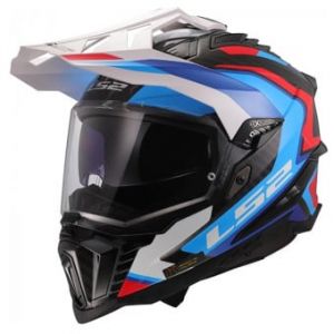Casques intégraux Explorer Carbon Frontier II White Blue MX701