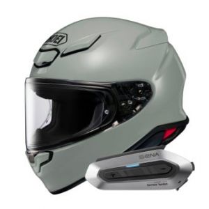 Casques int&eacute;graux NXR2 Chalk Grey + Intercom Sena SRL-EXT Harman Kardon