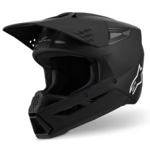 Casques Cross & Enduro S-M3 Solid Black Matt
