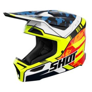 Casques enfant Furious Kid Flash Blue Neon Yellow Glossy 2.0