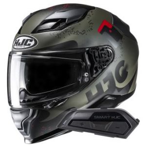 Casques int&eacute;graux F71 Faco MC1SF + Kit Bluetooth Smart 21B Flat Black