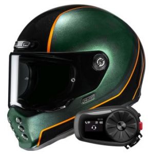 Casques int&eacute;graux V10 Hodu MC47 + Kit Bluetooth 5S Solo