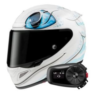 Casques intégraux RPHA 12 Light Fury Universal MC2 + Kit Bluetooth 5S solo