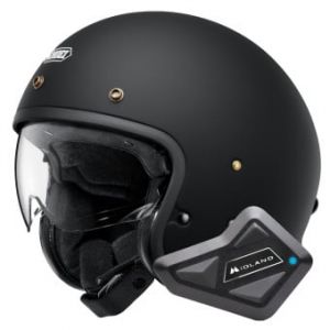 Casques Jet J.O2 Matt Black + Kit Bluetooth BT Mini
