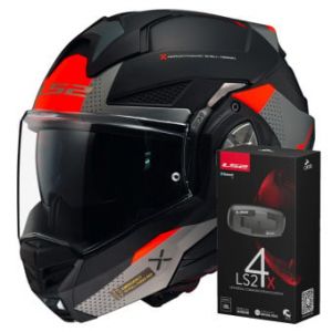 Casques modulables Advant X Oblivion M. Black Titanium FF901 + Kit Bluetooth 4X Cardo