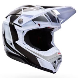 Casques Cross & Enduro Moto-10 Spherical Grid White Black Grey